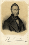 105782 Portret van prof. G.J. Mulder, geboren 1802, hoogleraar in de scheikunde aan de Utrechtse hogeschool ...